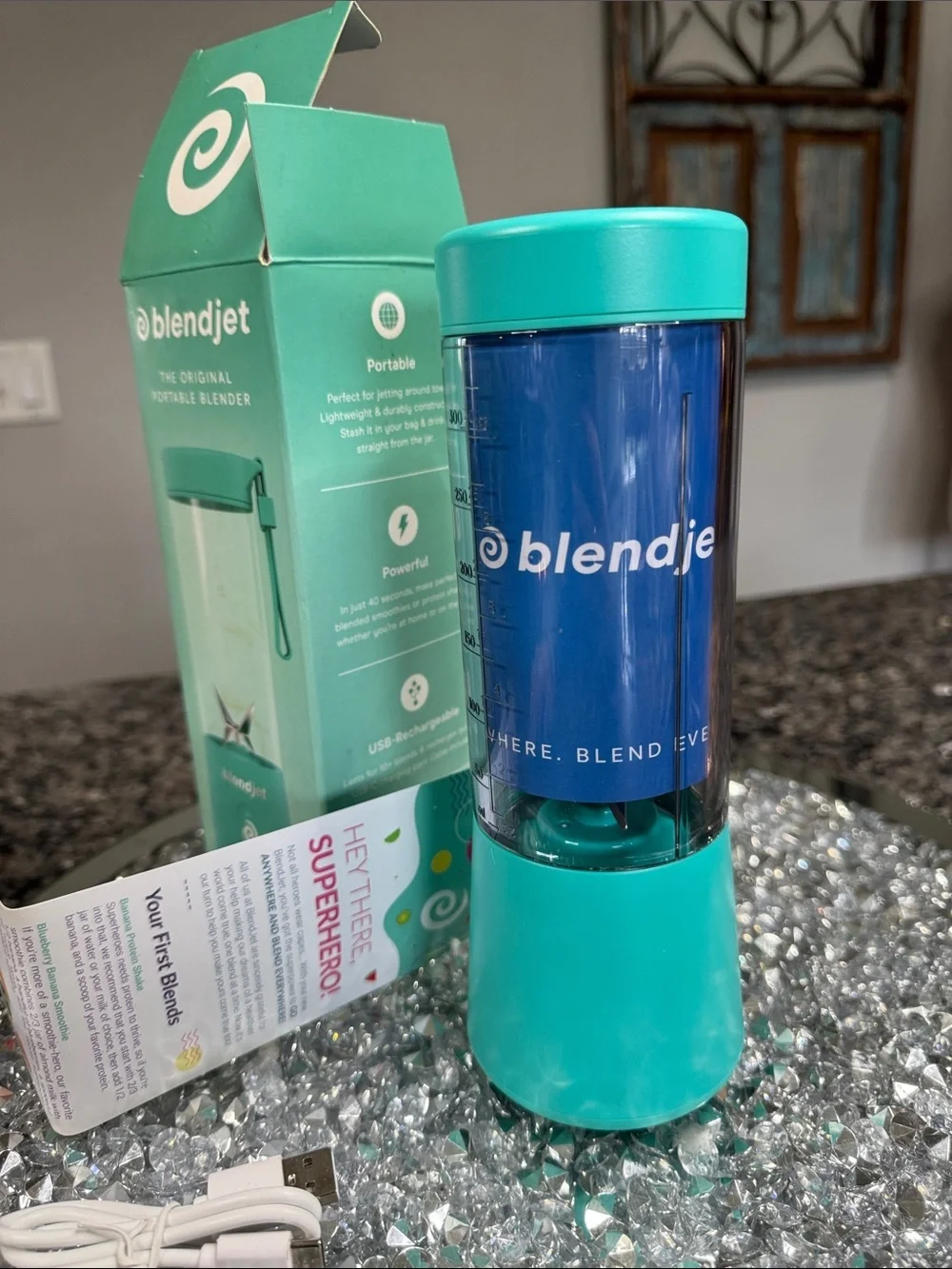 BlendJet Portable Personal Blender - Teal/Blue